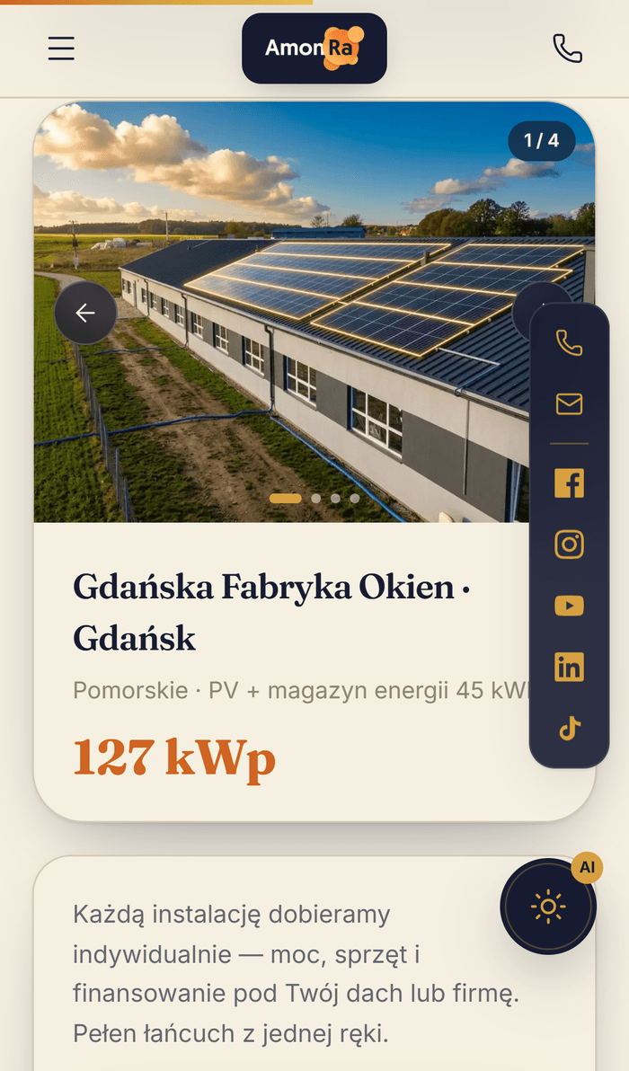 amonra mobile — realizacje